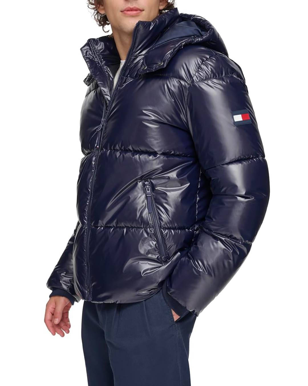 Tommy Hilfiger Куртка пуфер синя глянцева 153AN512 фото