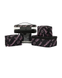 4 в 1 набір косметичок 4-Piece Makeup Bag Black Candycane Script 3277VS фото 2