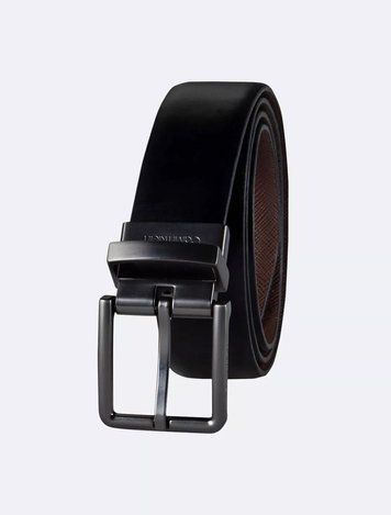 Базовий ремінь чоловічий Calvin Klein чорно-коричневий 11CK010002 фото