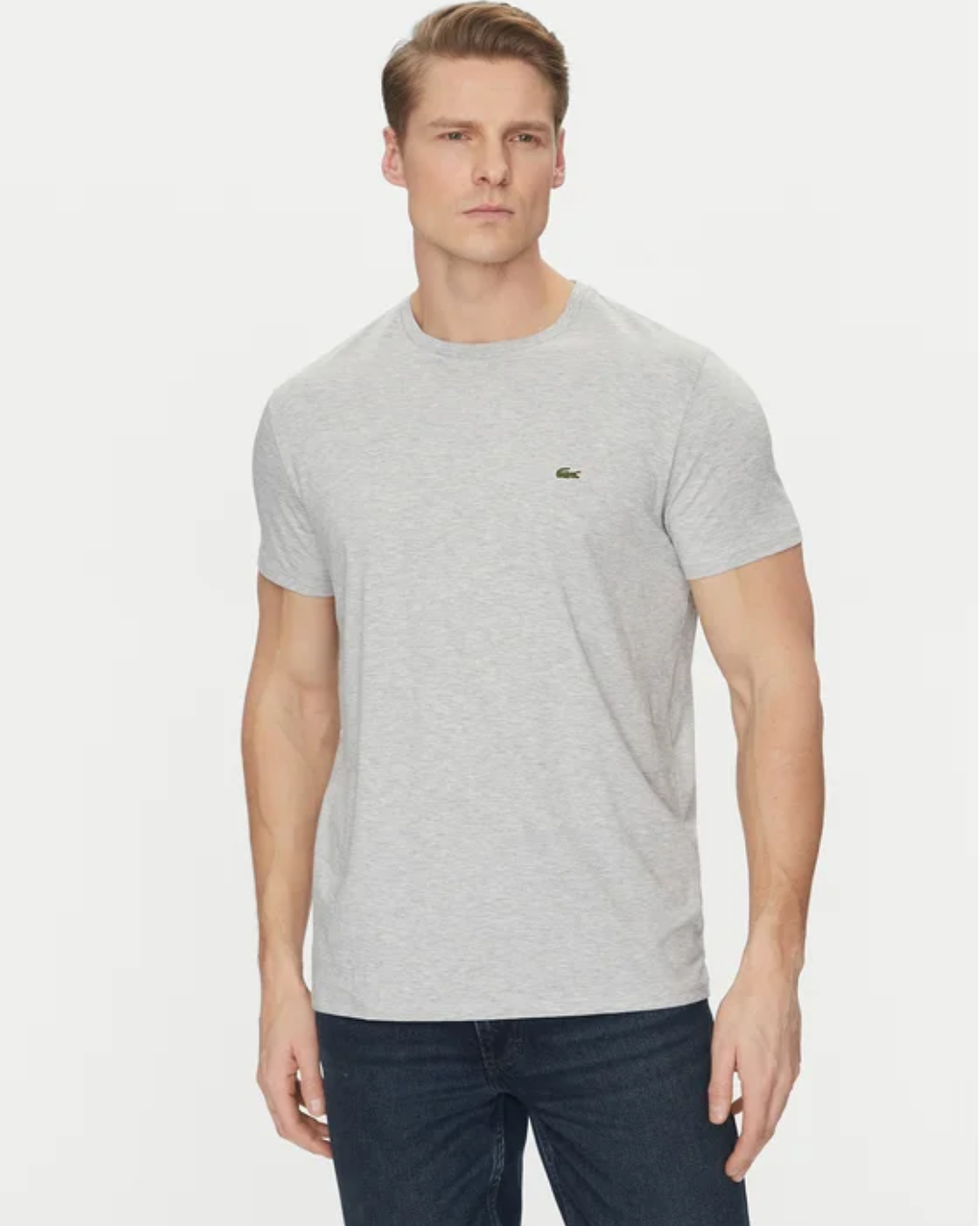Lacoste Футболка чоловіча світло-сіра TH7318 фото
